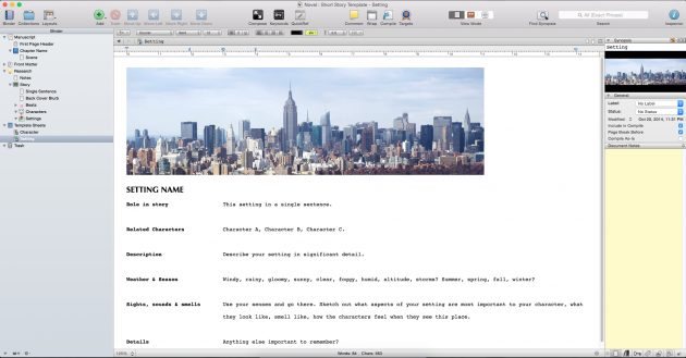 Meine Einstellungsskizzenvorlage