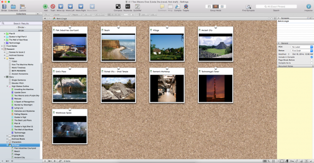 Einstellungsskizze Pinnwand