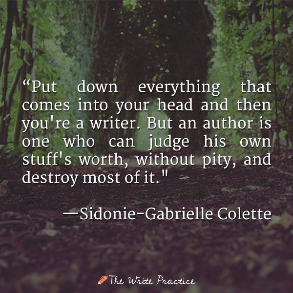 콜레트 인용문 작가가 되다