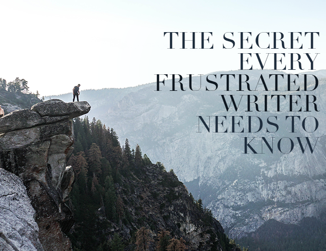 Il segreto che ogni scrittore frustrato deve conoscere