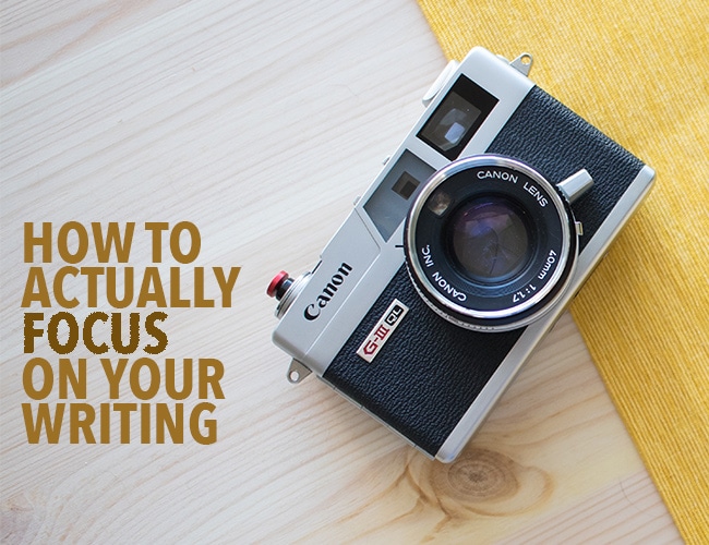 Come concentrarsi effettivamente sulla tua scrittura