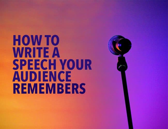 如何寫出你的聽眾記得的演講