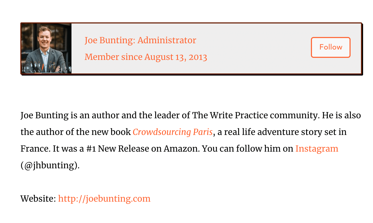 The Write Practice Pro - Perfil