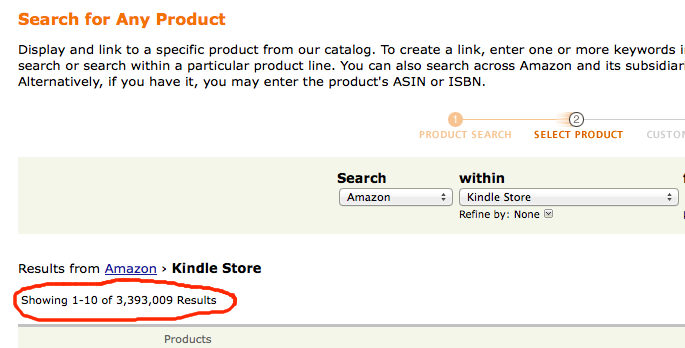 resultados de búsqueda de Amazon Amazon search results