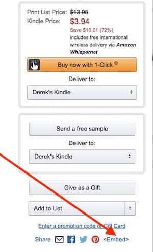 amazon book preview widget embed button