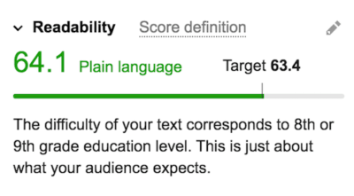 SWA readability