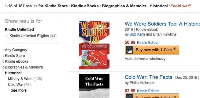 Search competitive Amazon Kindle keywords