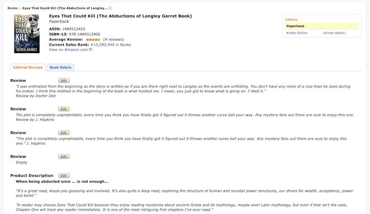 添加亞馬遜書評 adding amazon book reviews