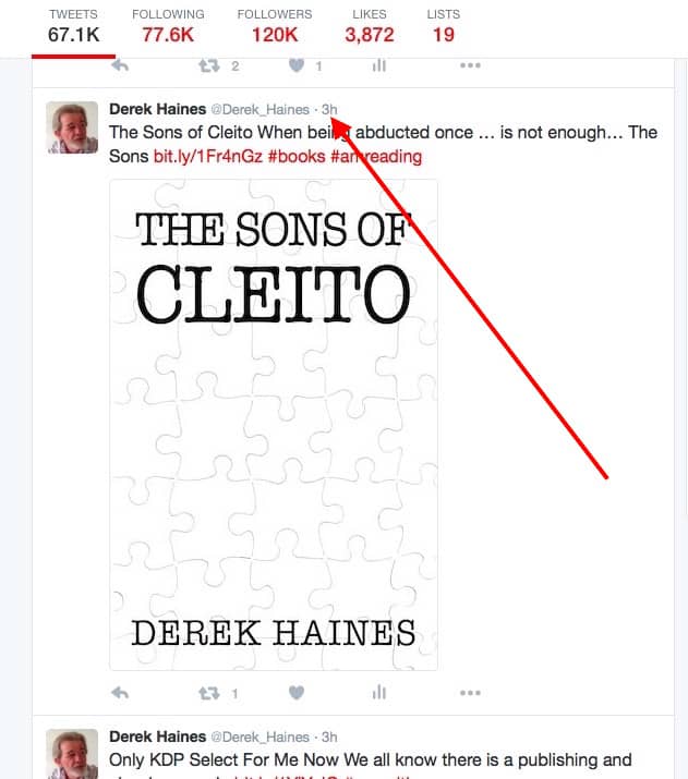 twitter book promotion links