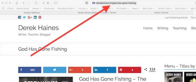 address bar and url of a website