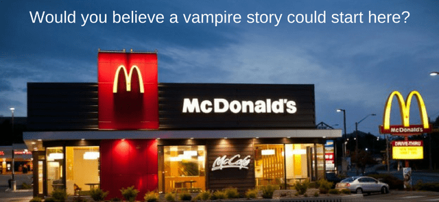 Would you believe a vampire story could start here