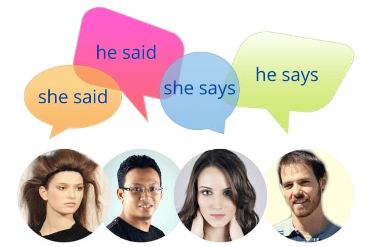 a spus că ea spune dialog he said she says dialogue