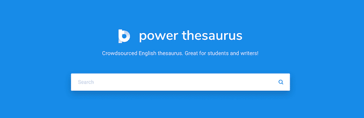 tesauro de poder power thesaurus
