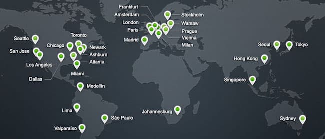 Cloudflare network map