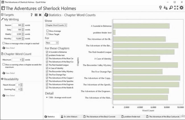 Quoll Writer Desktop kostenlose Software zum Schreiben von Büchern Quoll Writer Desktop free book writing software