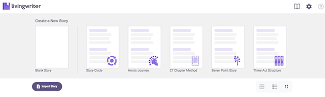 Vorlagenwahl template choice