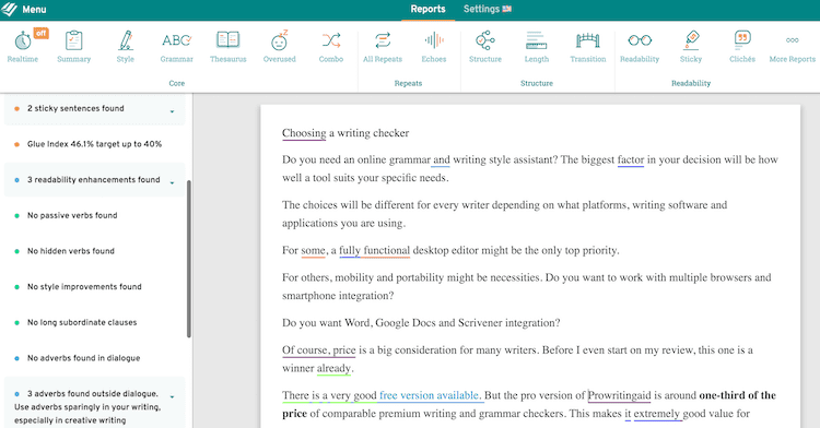 raport combinat combo report