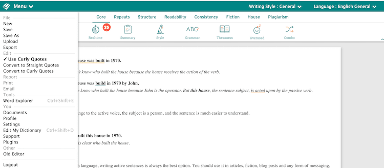 Nouă interfață prowritingaid New prowritingaid interface