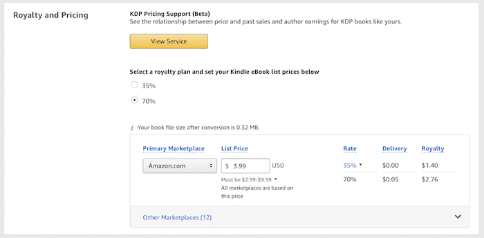 publier un ebook sur la page de prix amazon publish an ebook on amazon price page