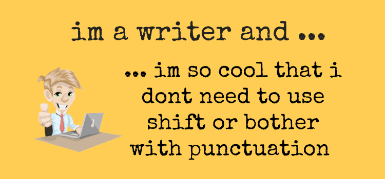 writing in small letters