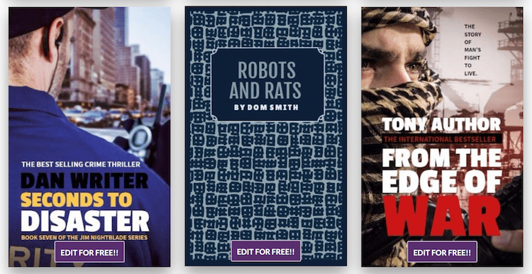 ออกแบบตัวช่วยสร้างปกหนังสือฟรี Design Wizard free book cover maker