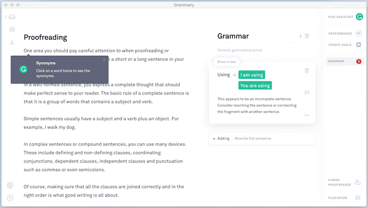 éditeur de grammaire grammarly editor