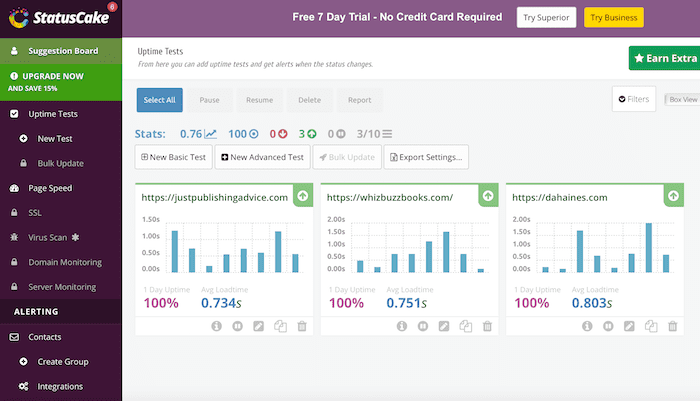 gâteau de statut statuscake