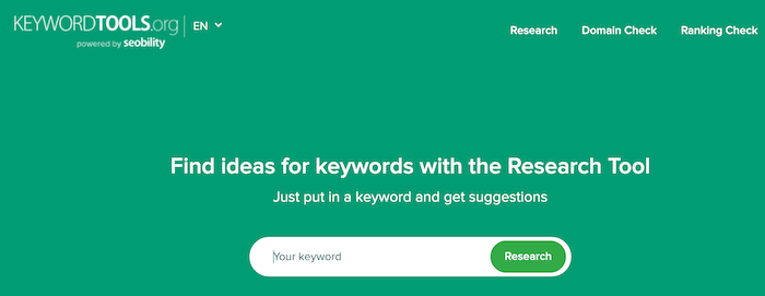 Strumenti per le parole chiave Keyword Tools