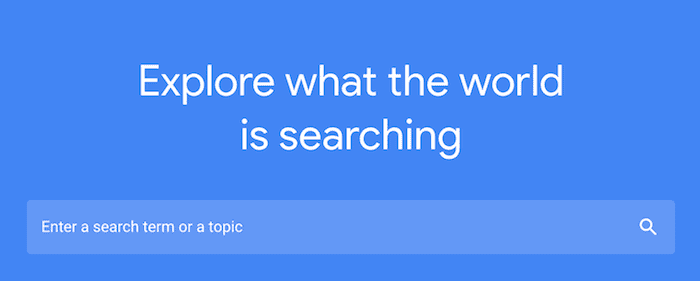 tendenze di google google trends