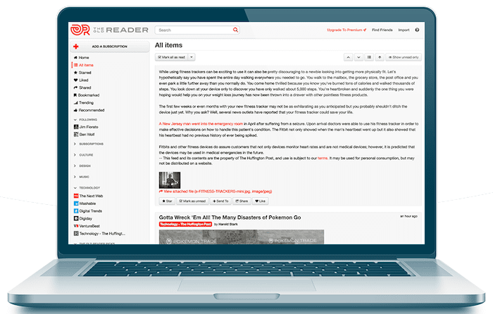 el viejo lector the old reader