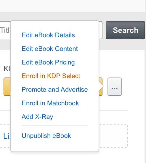 зарегистрироваться в Amazon KDP Select enroll in Amazon KDP Select