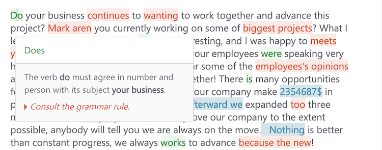 Correzione degli scribi Scribens correction