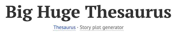 duży, ogromny tezaurus big huge thesaurus