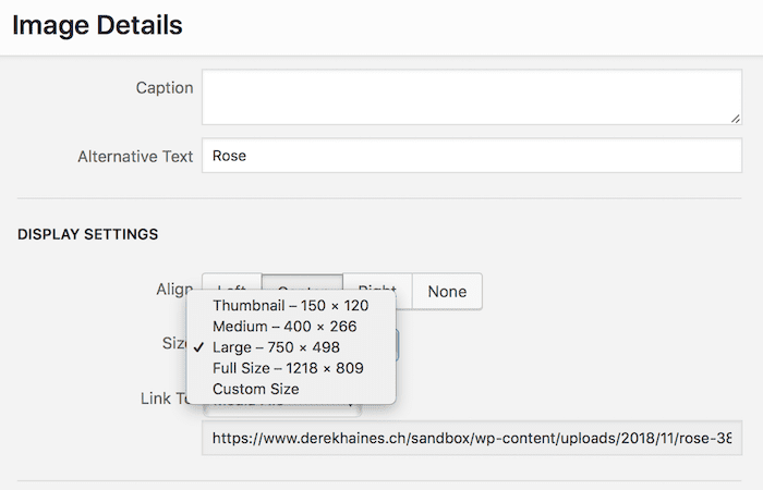détails des images image details