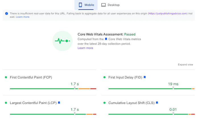 Les éléments vitaux du Web de base Core web vitals