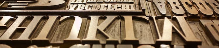 drukowanie liter typu printing type letters