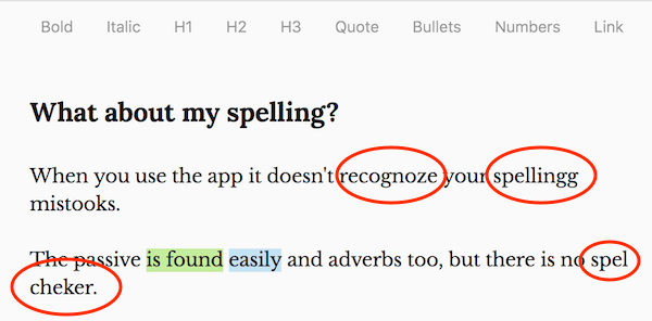 没有拼写检查 no spellcheck