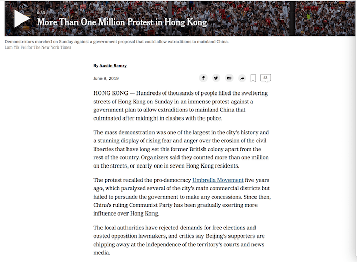 przykładowy artykuł z New York Timesa example article from the New York Times