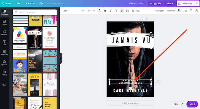 选择一个模板 choose a template