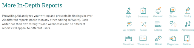 寫作輔助報告 prowritingaid reports