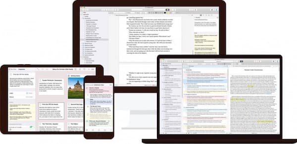書記屏幕 scrivener screens