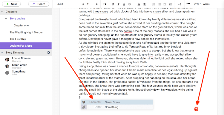 Las mejores características de LivingWriter LivingWriter best features