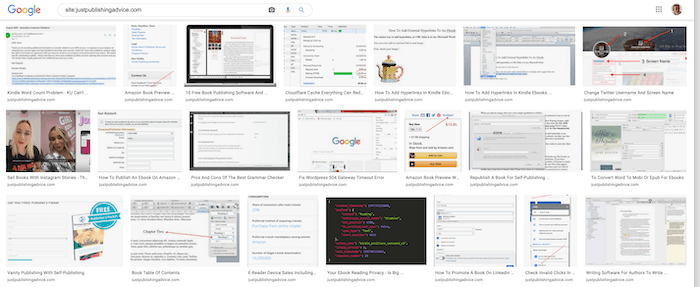 نتائج البحث عن الصور من Google Use images to promote your book on Google Image Search