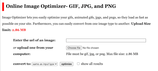 在线图像优化器 Online Image Optimizer