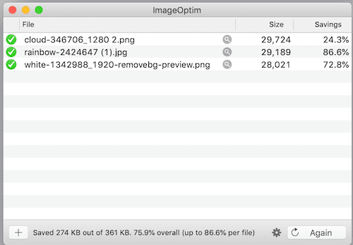 ImageOptim 图片优化 ImageOptim image optimization