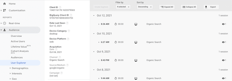 ユーザー エクスプローラー User explorer