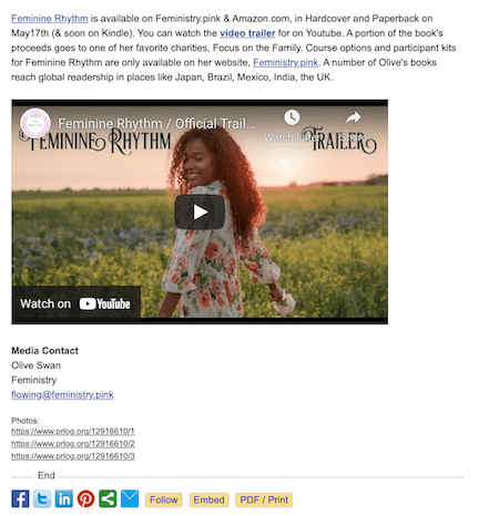 แถลงข่าวพร้อมวิดีโอ press release with video