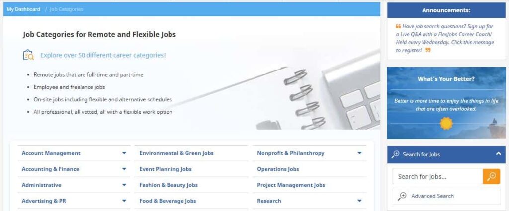 รีวิว FlexJobs