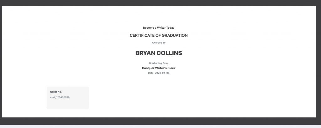 شهادة قابلة للتعليم