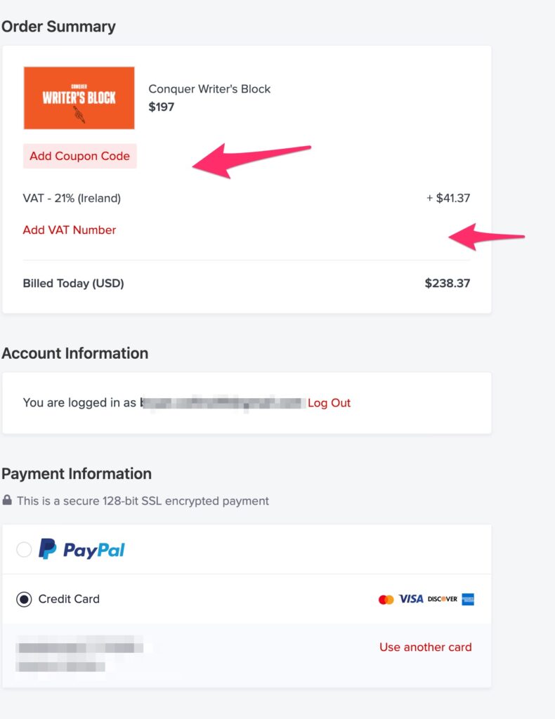 صفحة الخروج قابلة للتعليم